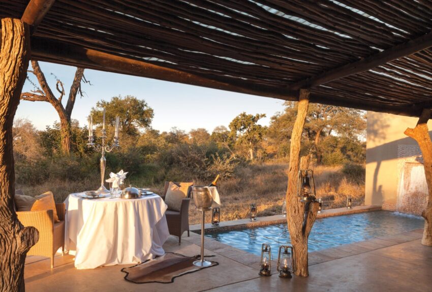 Outdoor dining alongside your private pool on your honeymoon suite verandah Outdoor dining alongside your private pool on your honeymoon suite verandah